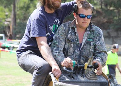 setting up for the 2016 Easter carnival